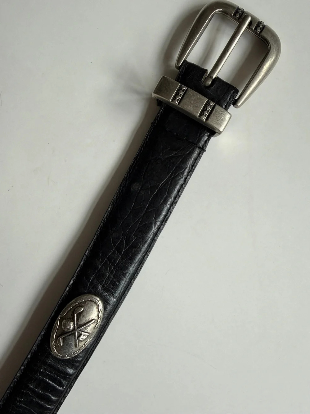 Men’s Leather Golf Belt Black